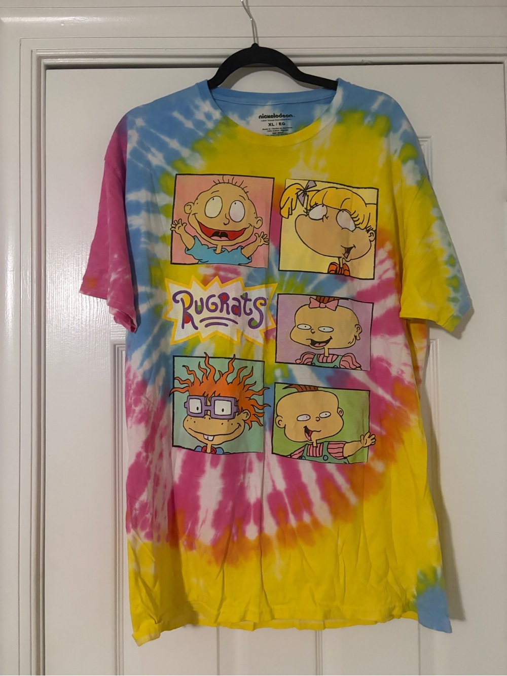 Rugrats Tie-Dye Graphic Tee - Yellow Multi